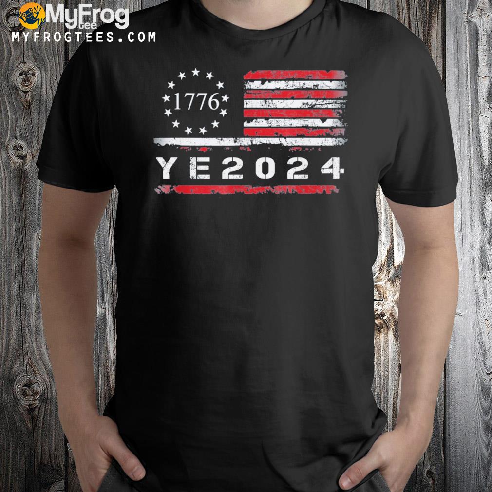 Ye 2024 America flag shirt