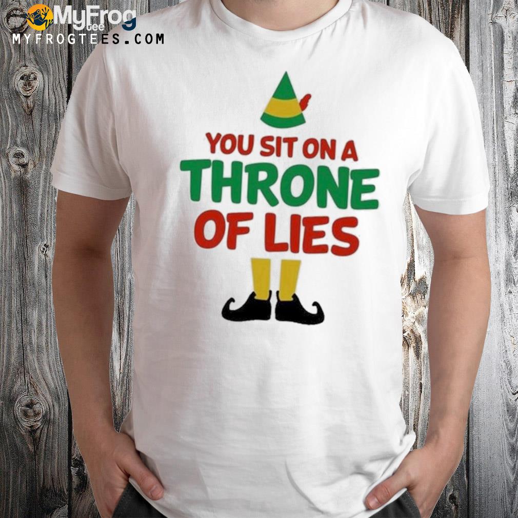 You Sit On A Throne Of Lies The Elf Christmas Movie Christmas Sweater