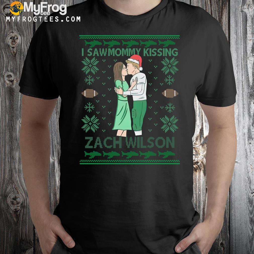 zach wilson I saw mommy kissing ugly Christmas sweater