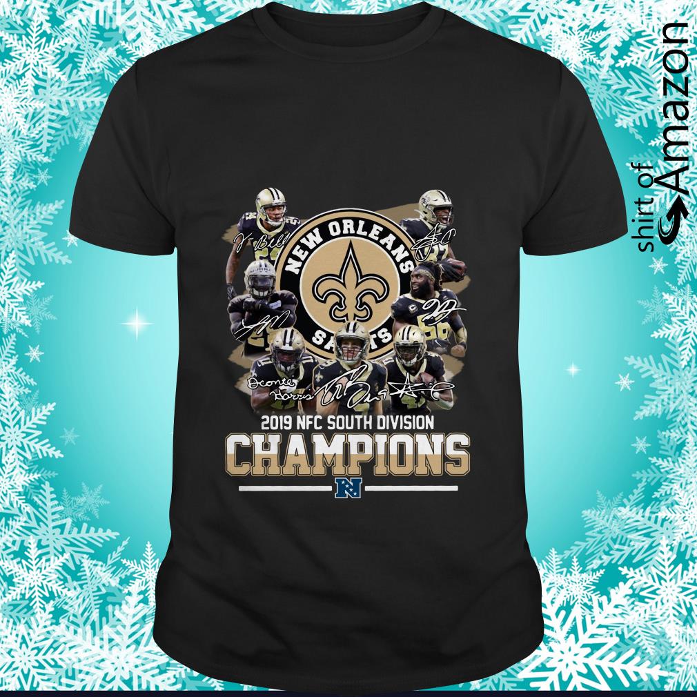 New Orleans Saints 2019 NFC south division champion signature shirt