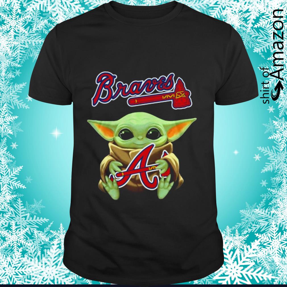 Star Wars Baby Yoda hug Atlanta Braves shirt, hoodie, sweater, ladies-tee  and tank top